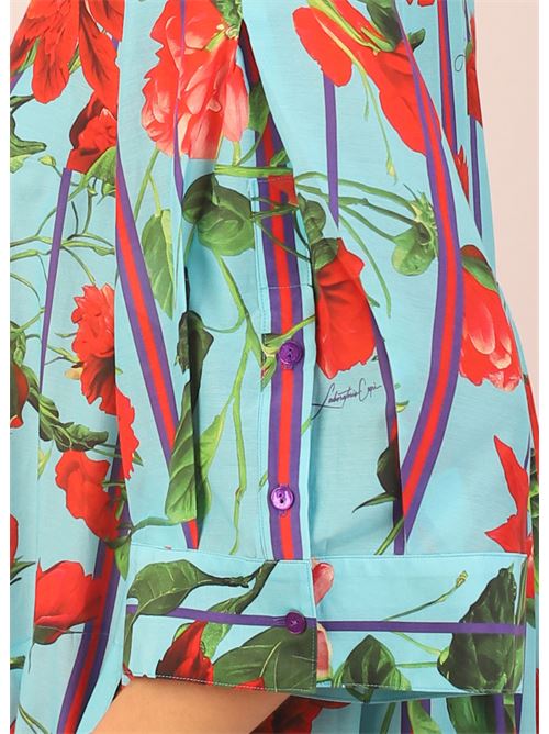 Mini vestito stampa fiori Laboratorio Capri | NEWALICERIGATURQROSSO